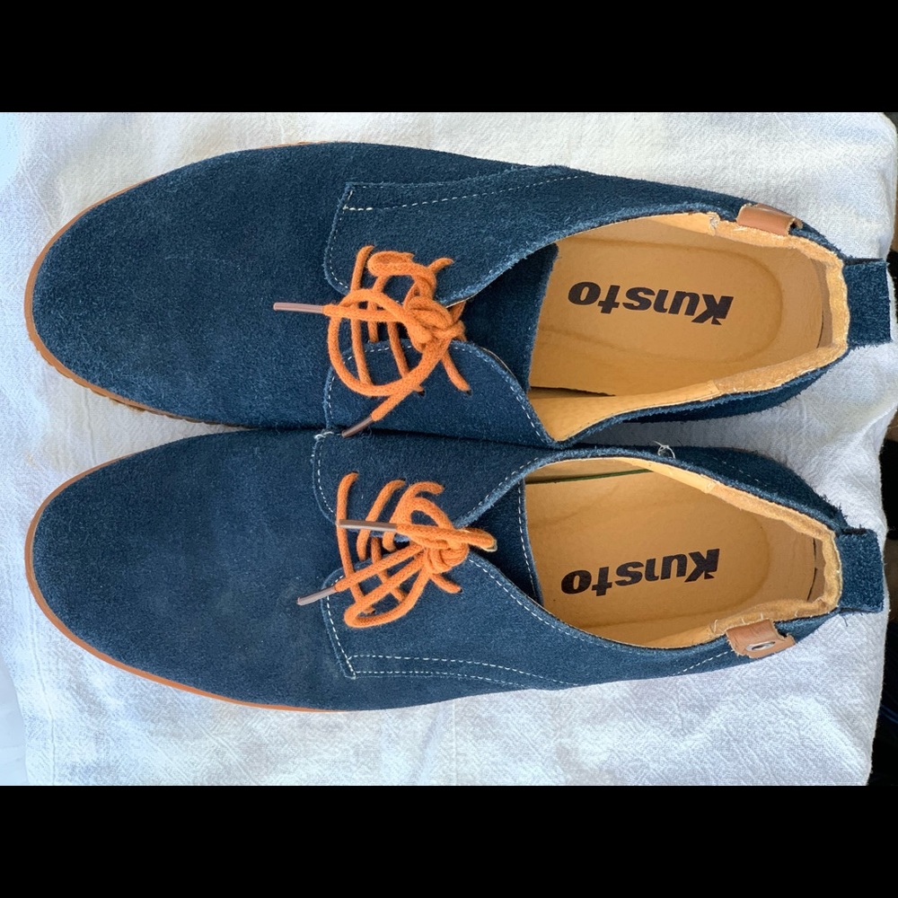 Kunsto leather nubuck Oxford shoes for men
